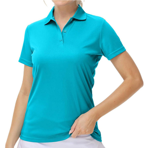 slim fit dress slacks Women's short-sleeve polo shirt – HELIX main image 1