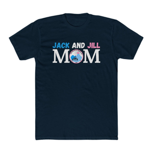 T-shirt bleu marine Jack and Jill Legacy Maker Mom pour femme, t-shirt graphique en coton doux à manches courtes, décontracté, fierté familiale - Product Image 1