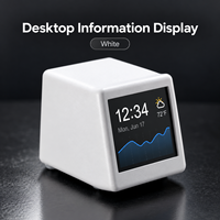 Afficheur d'informations de bureau WiFi en stock avec horloge en temps réel, météo, calendrier, température, minuteur, alimentation USB – Vente en gros