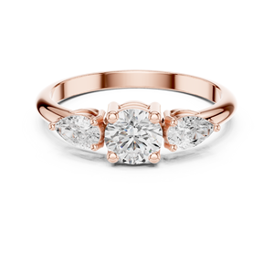 JUNK Bague CZ bicolore 10K en argent et or combinés - Product Image 2