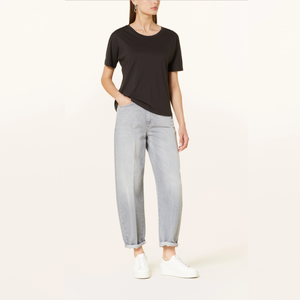 Camiseta de manga corta con cuello redondo para mujer, camiseta con diseño personalizado de la mejor calidad, talla grande, venta al por mayor - Product Image 5