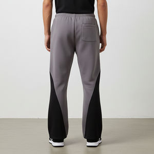 Pantalones Deportivos Casuales Extra Grandes para Hombre, 100% Algodón Canvas, Logotipo Impreso DTG Personalizado en los Paneles Laterales, Lavado Personalizado, Venta al Por Mayor - Product Image 6