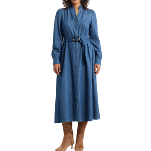 Vestidos Vaqueros para Mujer, Personalizables, Tela Cómoda, Venta al por Mayor, Muestra Gratis, Mejor Calidad - Product Image 5