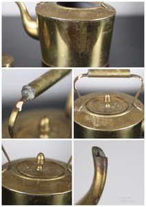 Tetera Marroquí de Latón, Decorativa y Hecha a Mano, para Té de Menta y Ceremonias Culturales, Popular en Oriente Medio y Europa - Product Image 6