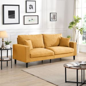 Divano Moderno Comodo a 3 Posti da 188 cm, Imbottito con Telaio in Legno ad Alta Resilienza per Soggiorno, Camera da Letto, Appartamento - Product Image 1