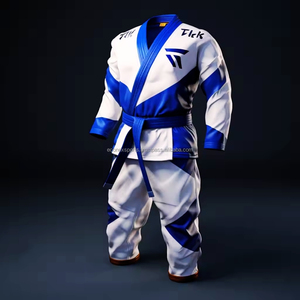 ชุดเทควันโดเนื้อผ้าบางเบาสำหรับผู้ใหญ่ชุดสวมใส่สำหรับศิลปะการต่อสู้แบบยืดและซักได้เนื้อนุ่ม - Product Image 2