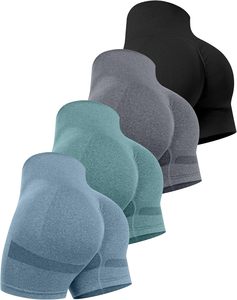 Men's High Waist Solid Color Knitted Sport Shorts Breathable Spandex Polyester Red Blue Gray Black - Product Image 5