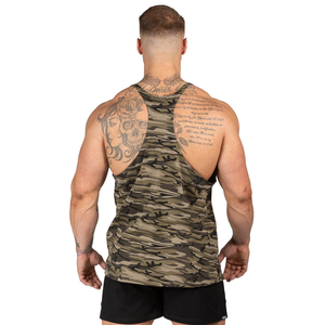 Débardeur Stringer Homme Personnalisé pour la Musculation et le Fitness – T-shirt Sans Manches Respirant en Polyester/Coton Tricoté Écologique - Product Image 2