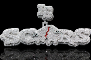 Colgantes de dijes personalizados Ice Legacy con diseño de águila, diente de tiburón, ojo de araña y diamante helado - Acero inoxidable, plata tibetana, estilo Hip Hop, unisex - Product Image 2