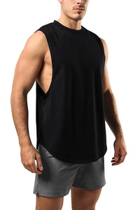 OEM Breathable 150gsm Cutout <b>Tank</b> <b>Top</b> <b>Men</b> Summer Athletic Cotton Man <b>Tank</b> <b>Top</b> 2026 - Product Image 2