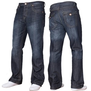 <b>Jeans</b> <b>Mens</b> Wide Leg <b>Flared</b> Denim Trouser Flap Pockets Pants Causal Wear Hot Selling High Quality Lightweight - Product Image 3