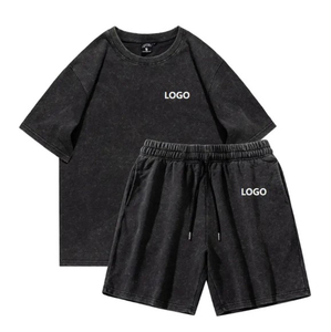 Reasonable Price Streetwear Summer <b>Set</b> for Men Stylish Breathable Solid Patten Low MOQ Men Summer <b>Set</b> Bulk quantity low MOQ - Product Image 5
