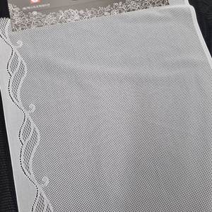 Tissu en dentelle extensible à bord festonné 34 cm, bande en maille légère en nylon et élasthanne tricotée chaîne pour lingerie de mariage et panneaux de soutien-gorge - Product Image 2