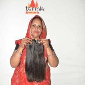 Extensiones de Cabello Humano Virgen Remy Indio 100% Natural para Máquina, Doble Trama, Corte Recto, Puntas Gruesas - Product Image 5