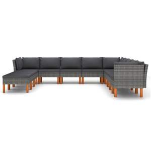 Conjunto de Muebles de Jardín Color Gris Antracita, Muebles de Patio Premium para Entretenimiento al Aire Libre - Product Image 3