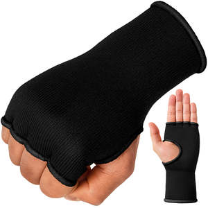 hand supports gloves boxing inner gloves without padding black - Product Image 1