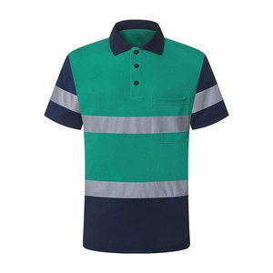 Camisa Polo de Trabajo para Hombre, Uso Profesional en Oficina, Manga Corta, Poliéster, Secado Rápido, Transpirable, Alta Visibilidad, para Negocios y Lugar de Trabajo - Product Image 1
