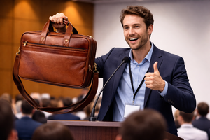 Wriza Genuine Leather Durable Flap Closure Luxury Soft Office Travel Daily Use Unisex Portable Business Laptop Briefcase - Product Image 5