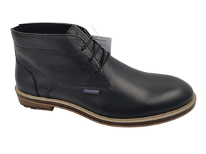 Botas Chelsea de Piel de Oveja Negra para Hombre, con Cordones, Punta Redonda, Suela de TPR, Entresuela de EVA, Antideslizantes, para Todas las Temporadas - Product Image 1