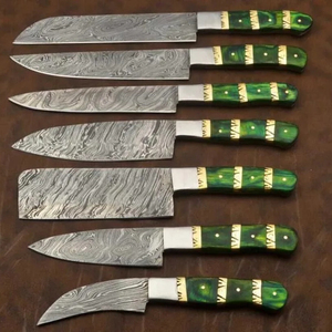 Wholesale High Quality Stainless Steel Kitchen <b>Knife</b> <b>Sets</b> for Chef / Handmade Damascus Steel Chef <b>Knives</b> <b>Set</b> - Product Image 1