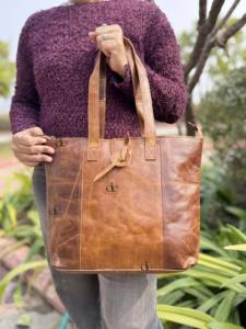 Nuevo Bolso Tote de Cuero Crunch, Elegante Bolso de Compras, Bolso de Mano para Mujer, Multiusos, Diseño Único - Product Image 4