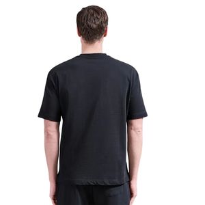 เสื้อยืดคอกลมสีดำพรีเมียมสำหรับผู้ชาย แขนสั้น ผ้าฝ้าย เสื้อยืดเปล่าสำหรับสกรีนลาย เสื้อผ้าขายส่ง - Product Image 2