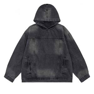 Sweat-shirt à capuche surdimensionné pour homme en coton premium, streetwear, fabrication OEM sous marque privée - Product Image 2