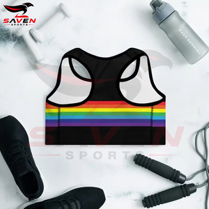 Soutien-gorge pour femmes imprimé par sublimation avec logo personnalisé, vente en gros de soutien-gorge de sport respirant de qualité supérieure pour le fitness et le yoga - Product Image 6
