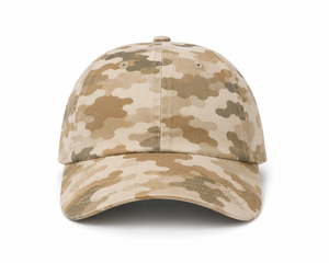 Wholesale Custom Logo Vintage <b>Camo</b> Baseball <b>Cap</b> Unstructured 6 Panel Mid Profile Washed Cotton Camouflage Dad Hat Streetwear - Product Image 1