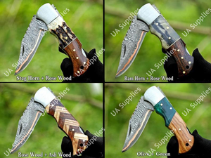 Cuchillos Plegables EDC de Cobre Damasco, Grado Industrial, Hechos a Mano, Profesionales, 58 HRC, Afilados como una Navaja, OEM/ODM, Personalizables, Venta al Por Mayor - Product Image 3