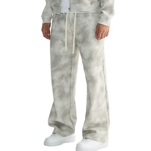 กางเกงขายาวทรงหลวมสไตล์วินเทอร์สตรีท เอวกลาง ผ้าฟลีซหนานุ่ม ระบายอากาศได้ดี มีเชือกผูกเอว ขากว้าง สวมใส่สบาย เหมาะสำหรับกลุ่มเพื่อนร่วมงาน  รับสกรีนโลโก้ - Product Image 2