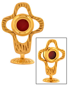 Monstrance en laiton faite à la main |   Ostensoir d'adoration eucharistique – DOUBLE VEE EXPORTS - Product Image 1