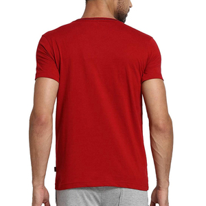 T-shirts en coton personnalisés de haute qualité pour hommes, nouveau design ODM/OEM, couleur rouge, col rond, style décontracté, tissu tricoté, séchage rapide - Product Image 6