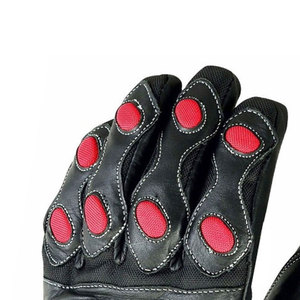 Gants de moto respirants, compatibles écran tactile, unisexes, en cuir enduit de polyuréthane, pour activités extérieures, protection complète des doigts - Product Image 4