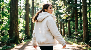 Parka à capuche en fausse fourrure blanche, veste d'hiver épaisse, fermeture éclair, manteau en peluche pour les activités de plein air - Product Image 3