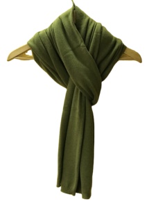 Girls Medium Knit Cashmere Lightweight Durable <b>Scarf</b> Solid <b>Red</b> Winter Warm Ribbed Fashion Accessory Daily Wear KMB Pashmina - Product Image 5