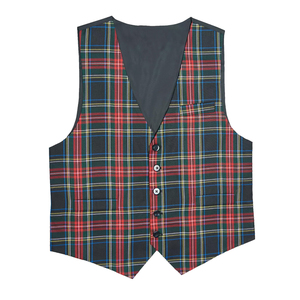 Chalecos Formales Escoceses/Irlandeses con Patrón Tartán Recto, Cierre de Botones, Chalecos Escoceses para Hombre de Scotland Kilt Company - Product Image 1