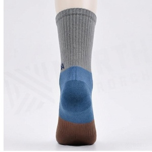 Crew <b>Socks</b> Gray Teal <b>Brown</b> Navy Solid Color Breathable Knitted for Adults Spring Casual Wear - Product Image 2