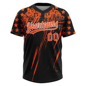 Camiseta de Béisbol Personalizada Azul y Blanca con Estampado de Palmera, Transpirable y Sublimada para Softbol - Product Image 5