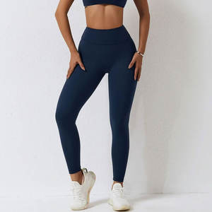 Leggings y Pantalones de Yoga de Dos Piezas a Cuadros para Mujer, Cintura Elástica sin Costuras, Secado Rápido, Transpirables y Ecológicos - Product Image 5