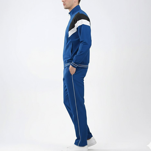 Ensemble de survêtement décontracté pour homme, à capuche, respirant, en polyester uni, pour l'hiver |   Gym, course à pied, sports |   Vente en gros - Product Image 5