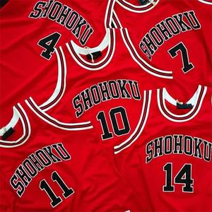 Camiseta de Baloncesto Unisex al por Mayor, Tejido de Malla, Logotipo Personalizado, Nombre del Equipo, Secado Rápido, Transpirable, 100% Poliéster, Cuello en V - Product Image 1