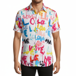 เสื้อเชิ้ตคิวบาผู้ชาย ระบายอากาศได้ดี รับผลิตตามแบบ OEM ขายส่ง - Product Image 3