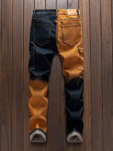 กางเกงยีนส์ทรงตรงแฟชั่นผู้ชาย รุ่นใหม่ปี 2025 ผ้าสเตรชทรงเข้ารูป สวมใส่สบาย เนื้อผ้านุ่ม กางเกงเดนิมสำหรับธุรกิจ เสื้อผ้าแบรนด์ผู้ชาย - Product Image 6