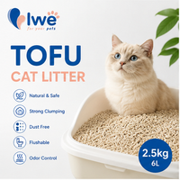 Pasir Kucing Tofu Ringan Ramah Hewan Peliharaan Bebas Pewangi Daya Gumpal Tinggi Grosir Untuk Toko Hewan Peliharaan Eropa