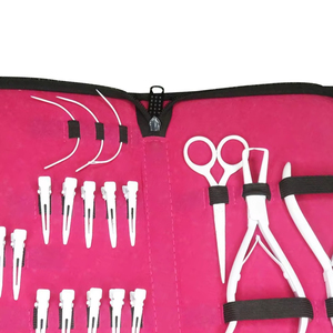 Premium Hair Extension Tools <b>Kits</b> Stainless Steel Professional Set Wholesale Supplier Custom Packaging - Product Image 3