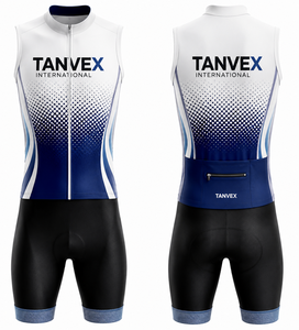 Ensemble de maillots de cyclisme personnalisés écologiques TANVEX International pour hommes, respirant, en polyester, imprimé arc-en-ciel, unisexe adulte - Product Image 6