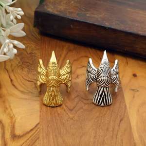 Anillo con Cabeza de Águila en Color Oro y Plata, Anillo con Diseño Animal, Estilo Punk y Biker para Hombre, Joyería de Moda, OEM, ODM, Venta al Por Mayor - Product Image 1
