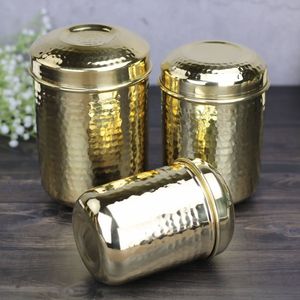 Tarro organizador de cocina hecho a mano de cobre con tapa, contenedor para té, café, azúcar, especias, frutas secas, uso en despensa, decoración del hogar. - Product Image 3