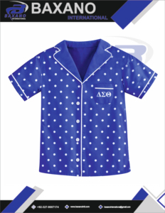 ชุดนอนผ้าซาตินลายจุด Delta Sigma Theta Sorority ระบายอากาศได้ดี เหมาะสำหรับฤดูใบไม้ร่วง สำหรับผู้หญิง DST Sorority - Product Image 4